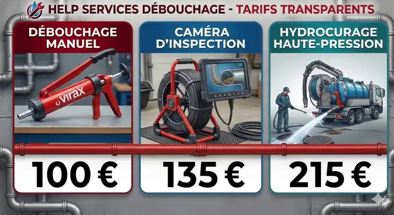 Tarifs débouchage canalisation à Gruissan avec inspection caméra et hydrocurage